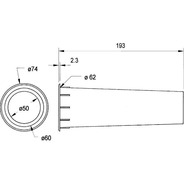 Visaton luidsprekers Bass reflex pijp