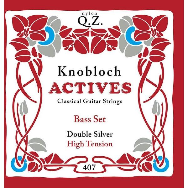 Snarenset bas klassieke gitaar Knobloch Double Silver QZ 407KAQ