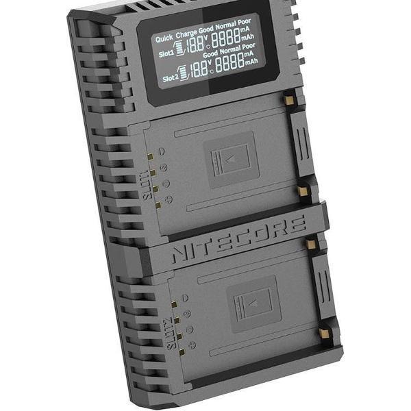 Nitecore FX2 Pro USB oplader voor Fujifilm batterij NP-T125