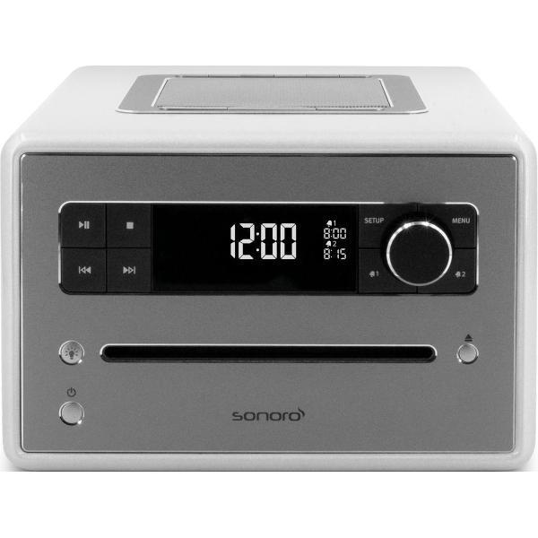 Sonoro Qubo - DAB+ Radio, CD en Bluetooth - Zilver