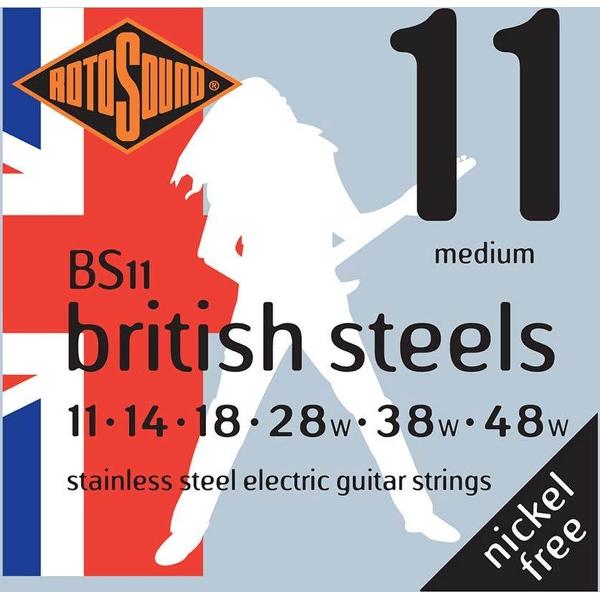 Snarenset Elektrische Gitaar nickel on steel Rotosound, 11-48, medium