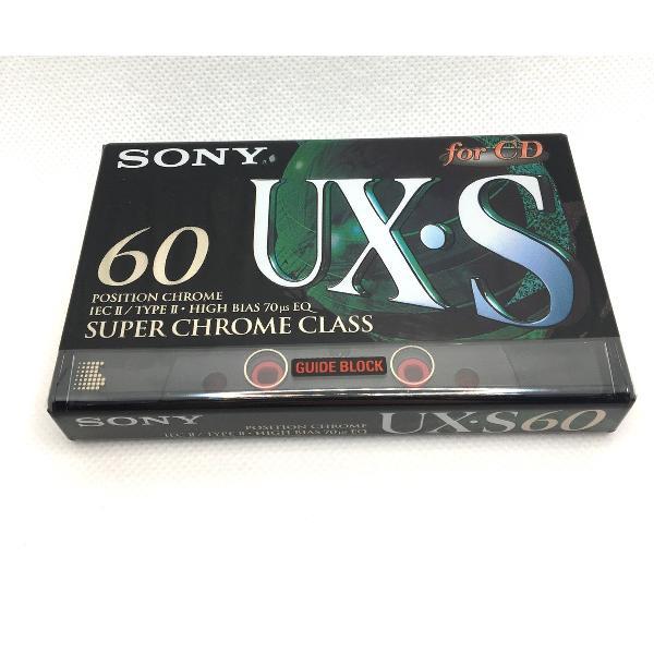 Audio Cassette Tape Sony UX-S 60 Super Chrome Class / Uiterst geschikt voor alle opnamedoeleinden / Sealed Blanco Cassettebandje / Cassettedeck / Walkman / Sony cassettebandje.