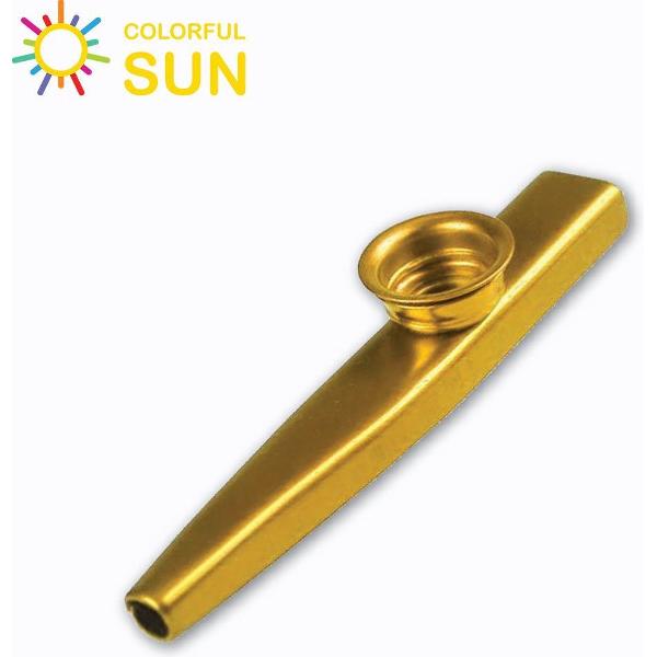 Colorful Sun® Kazoo metal | kazoo flute | Metaal Goud | kazoo muziekinstrument | Mysterieus klein muziekinstrument | Begeleiding