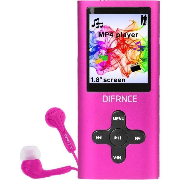 Difrnce MP1851 - MP4 speler - 4 GB - Roze