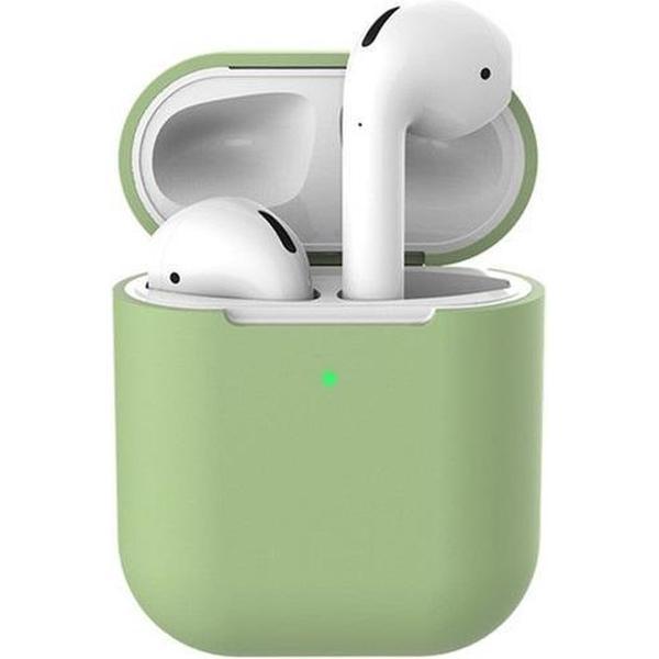 Siliconen bescherm hoesje voor Apple Earpods - Bescherming cover case voor Earpods - Groen -