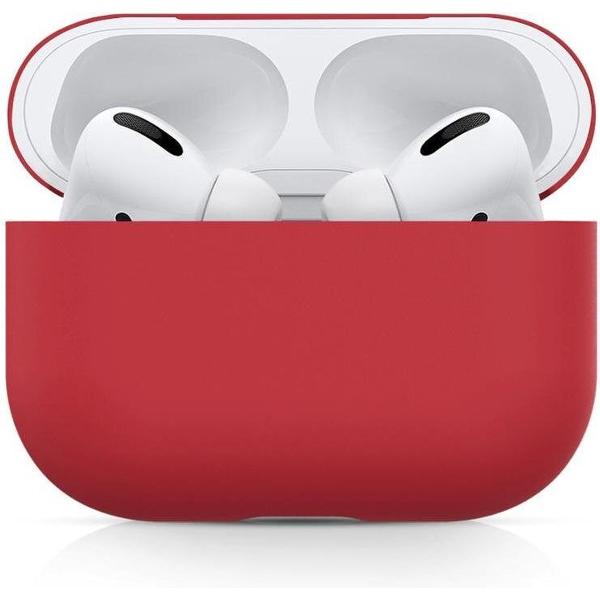 Bee's - Airpods Pro Hoesje Siliconen Case - Rood - Soft Case - Airpods Pro Case - Airpods Pro