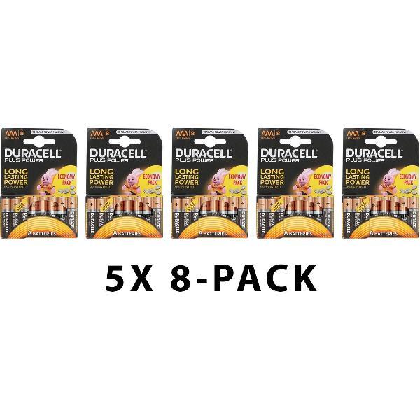 Duracell Plus Power LR03 AAA Batterijen - Voordeelverpakking 40 stuks