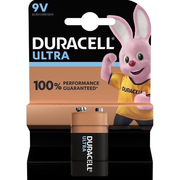 Duracell 9V Ultra Power Alkaline Batterije - 1 stuk