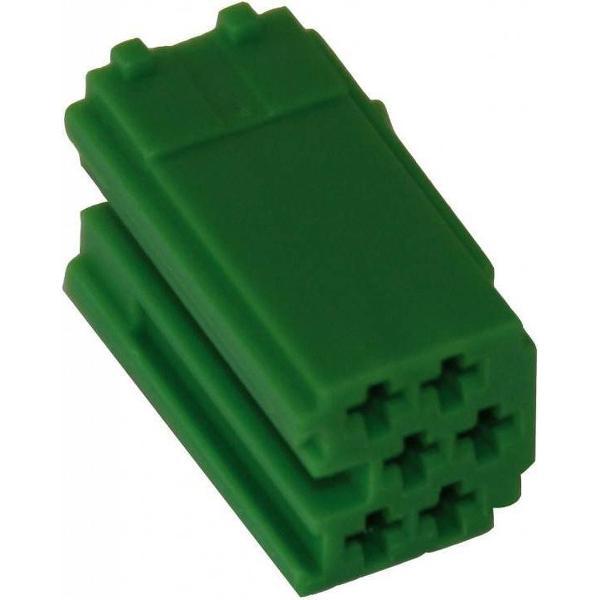 MINI ISO - Green Plug Housing - 6-pins 10PC