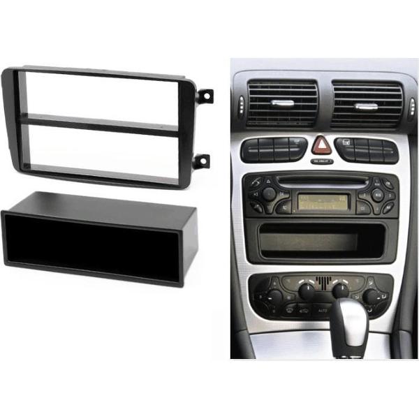 1-DIN MERCEDES-BENZ C-klasse (W203) 2000-2004; CLK-klasse (W209) 2002-2006; G-klasse (W463) 1998-2006; Viano (W639) 2003-2006; Vito (W639) 2003-2006 w/pocket frame Audiovolt 11-010