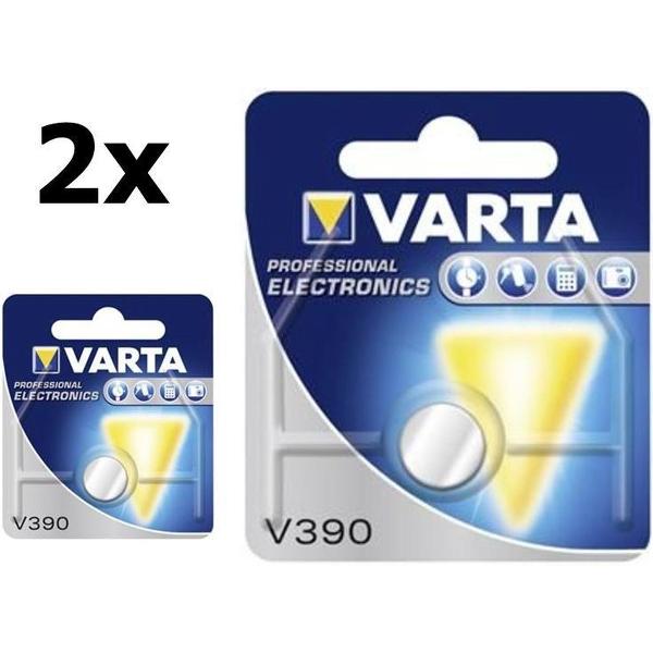 2 Stuks - Varta V390 80mAh 1.55V knoopcel batterij