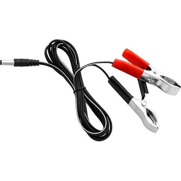 Accu Laadkabels Krokodillenbek met DC Plug - 1,2 Meter
