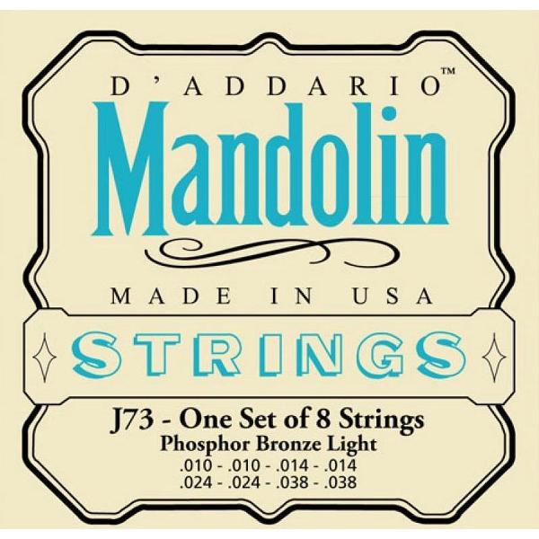 J73 10-38 Mandolinen snaren Phosphor Bronze Loop End