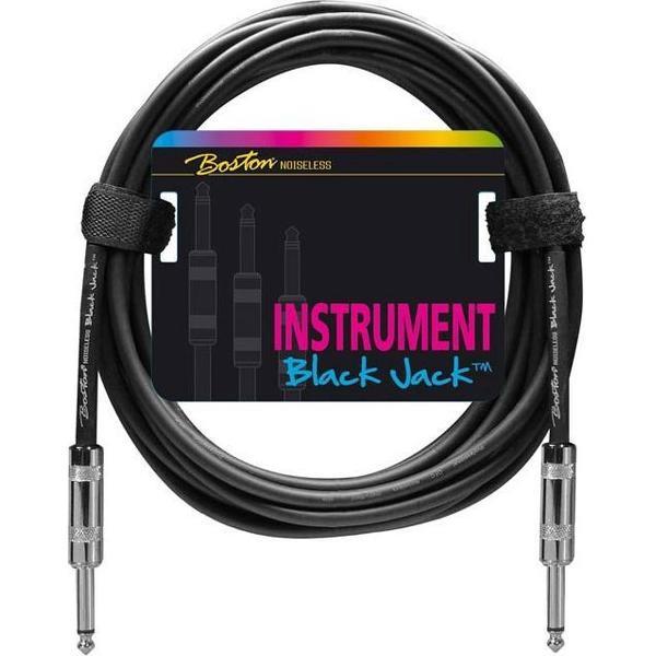 Instrumentenkabel Black Jack Zwart 1M Mono GC-220-1 Boston