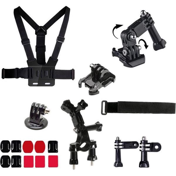 18 in 1 Outdoor Gopro Accessories Kit voor GoPro Hero 4/3+/3/2/1 en Actioncam