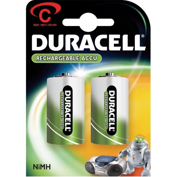 4x Duracell oplaadbare batterijen C, blister a 2 stuks