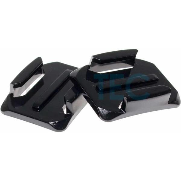 QooQoon Sticky Curved - Curved adhesive mounts. Plakkers en mounts voor helm en geschikt voor Captec Capture, GoPro Hero en andere actioncams.