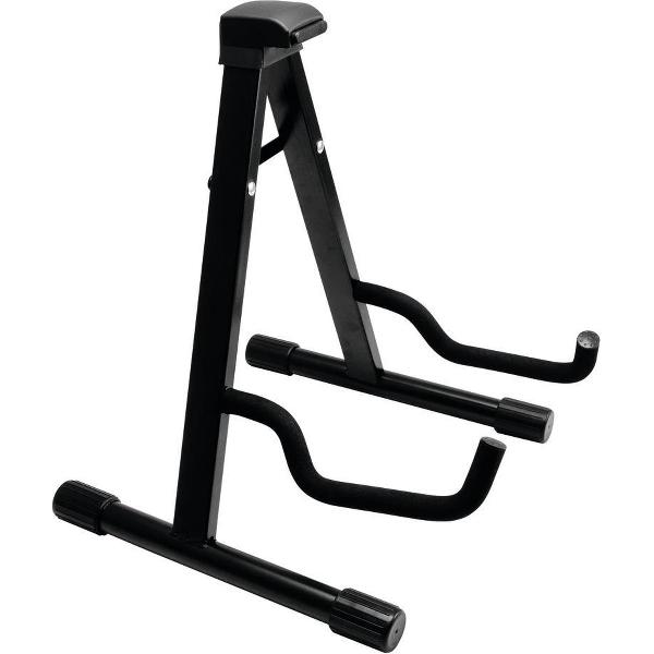 Dimavery Gitaarstandaard akoestisch - Zwart - Inklapbaar - Akoestische Gitaar standaard - Spaanse gitaar statief - Westerngitaar