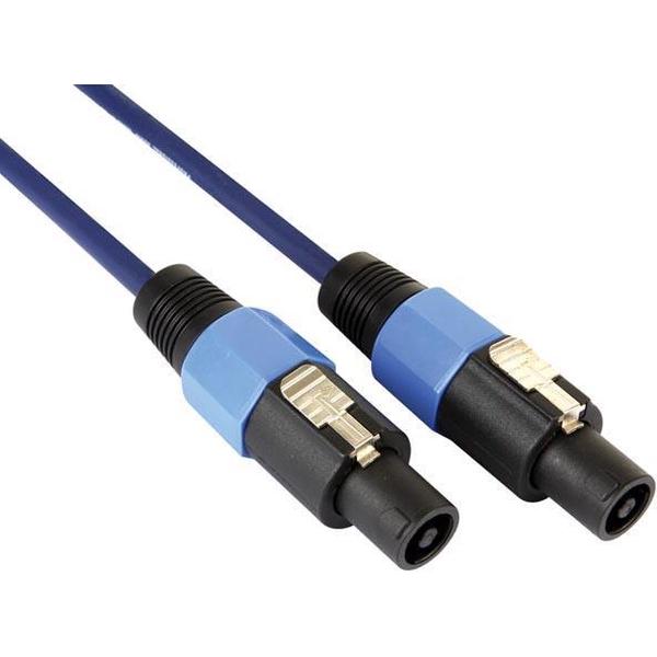 Professionele Luidsprekerkabel, 4P Luidsprekerconnector Mannelijk Naar 4P Mannelijk - Blauw (20M)