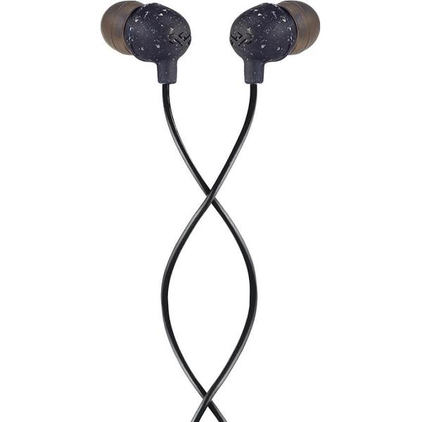 House of Marley little bird zwart oortjes - oordopjes met microfoon en 1knopsbediening