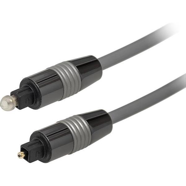 Optische kabel 3 meter Toslink male - Silver Series