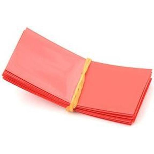 Rood - 50 Stuks 72/30mm 18650 Batterij PVC Krimpkous Tube Wrap