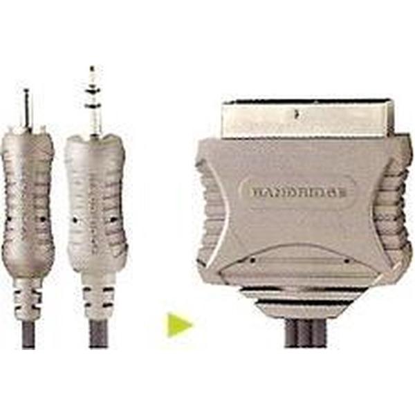 Brandrige RCA / Jack (3.5mm) naar Scart kabel - 5 meter