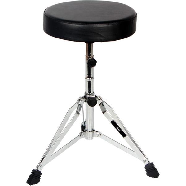 Áengus drumkruk - rond - dikke gevoerde kunstleren zitting