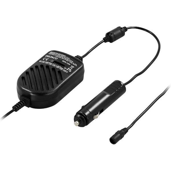 DELTACO SDR-70W, Universele Laptoplader 12V, 70W, Zwart