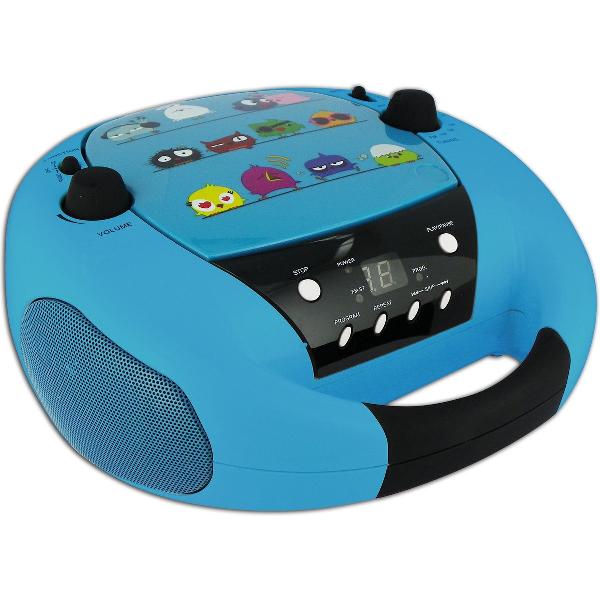 Bigben Draagbare CD-Speler Vogeltjes - Blauw