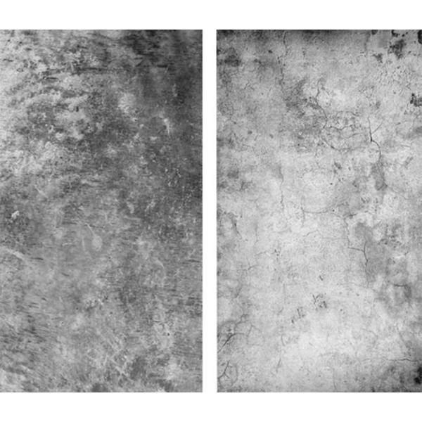 DW4Trading® Vinyl achtergrond dubbelzijdig voor food fotografie stucwerk donker