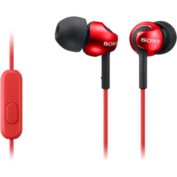 Sony MDR-EX110AP - In-ear koptelefoon - Rood