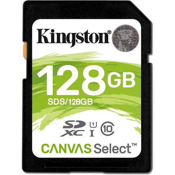 Kingston Technology Canvas Select flashgeheugen 128 GB SDXC Klasse 10 UHS-I