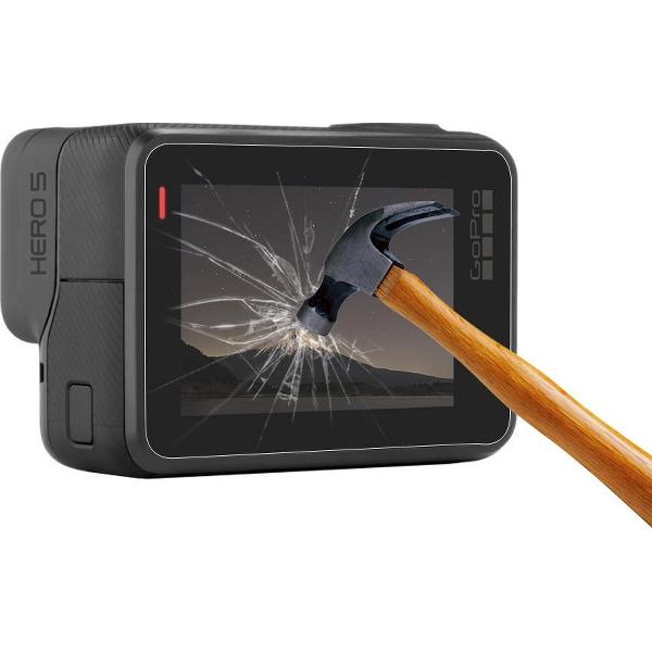 PRO SERIES Tempered Glass Screenprotector ( 1x LCD + 1x Lens ) Geschikt voor GoPro Hero 5 / 6 & 7 BLACK
