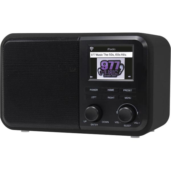Denver IR-130 - Internetradio met Wi-Fi functie en houten behuizing - Zwart