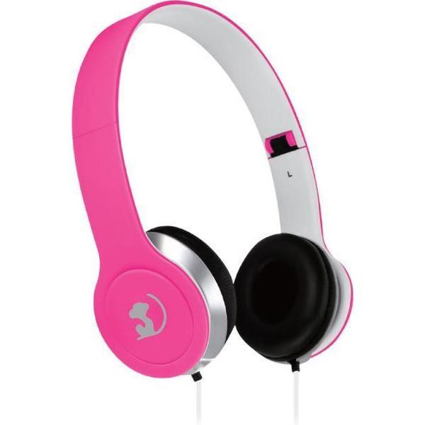 Wonky Monkey - Headset - Koptelefoon - On ear - Over ear - Opvouwbaar - Foldable – Roze