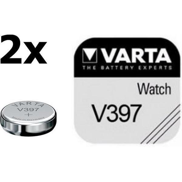 2 Stuks - Varta V397 knoopcel horloge batterij