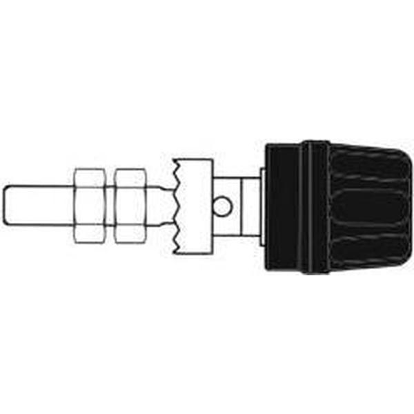 4mm AANSLUITKLEM MET GEISOLEERDE KOP / ZWART (PK10A) (HM2400A)