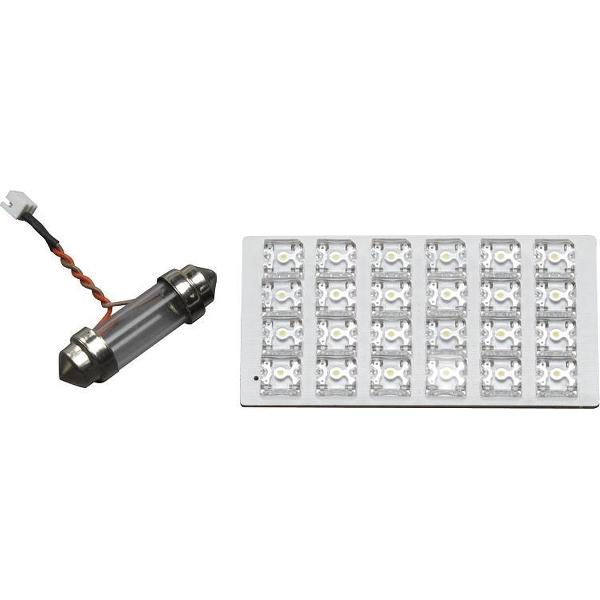 AutoStyle 24Q LED Dome Light L-Type 12V Wit incl. 5 adapters