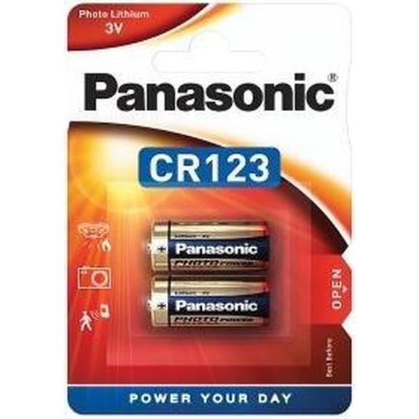 Panasonic CR123 Lithium batterij (2 stuks)
