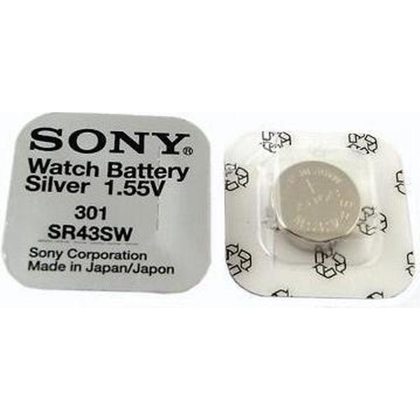Sony 301, SR43SW, 386, SR43, V386, SR1142SW knoopcel horlogebatterij
