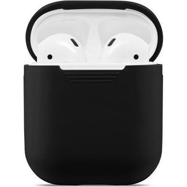 GadgetBay Soft Silicone hoesje voor Apple AirPods Case - Zwart