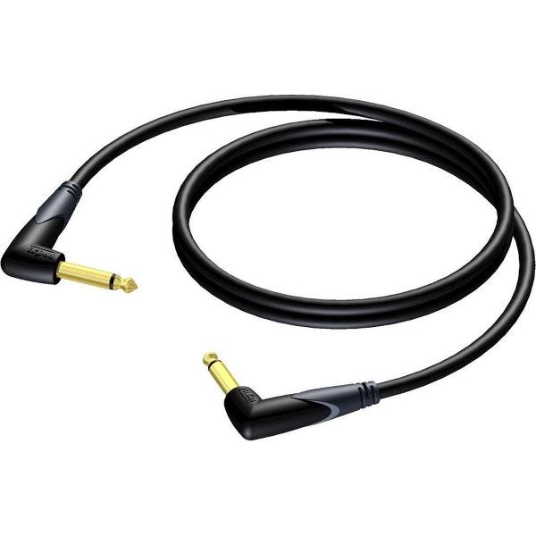 Procab CLA794 mono 6,35mm Jack professionele kabel met haakse connectoren - 0,30 meter