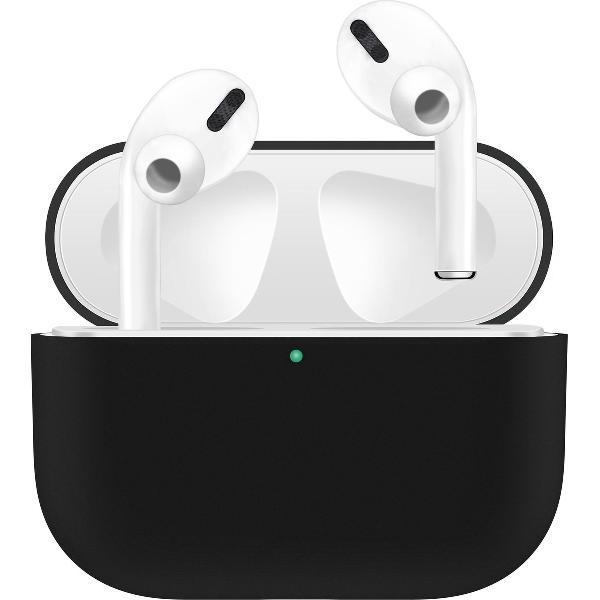 KELERINO. Siliconen Case voor Apple AirPods Pro - Hoesje - Zwart