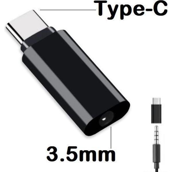 3.5mm Jack Koptelefoon Kabel Type-C naar USB C naar 3.5 Mm AUX Hoofdtelefoon Adapter voor Huawei Mate 20 lite P20 Pro Htc voor Xiao mi mi Zwart