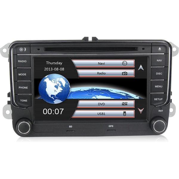 Rns 510 look Autoradio passend voor Volkswagen Seat Skoda - Navigatie - Bluetooth - CD/DVD