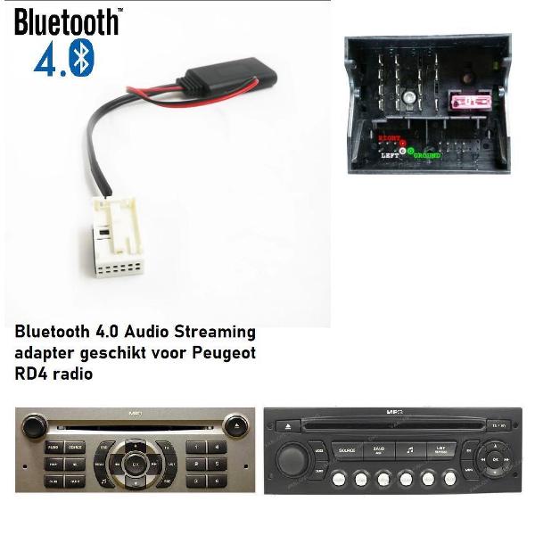 Citroen C2 C3 C4 C5 C6 C8 Berlingo Jumpy Bluetooth Muziek Audio Streaming Adapter Aux Dongle Mp3 RD4 Youtube Deezers