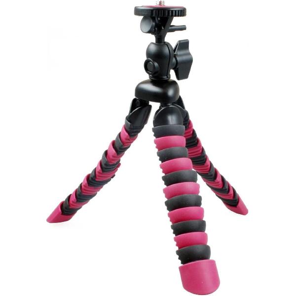 Rollei Flexipod 100 mini tripod voor camera - zwart/roze
