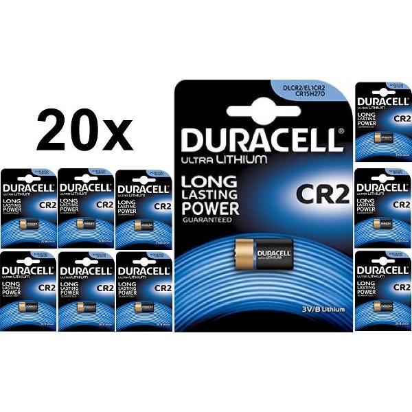 20 Stuks - Duracell CR2 EL1CR2 RLCR2 DR2R 3V Lithium batterij