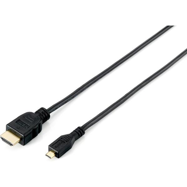Equip 119308 HDMI kabel 2 m HDMI Type A (Standaard) HDMI Type D (Micro) Zwart